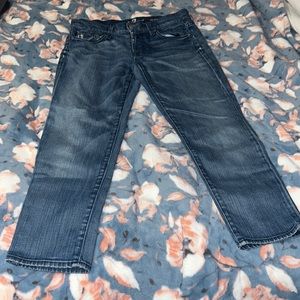 7 for all mankind cropped jeans - size 28